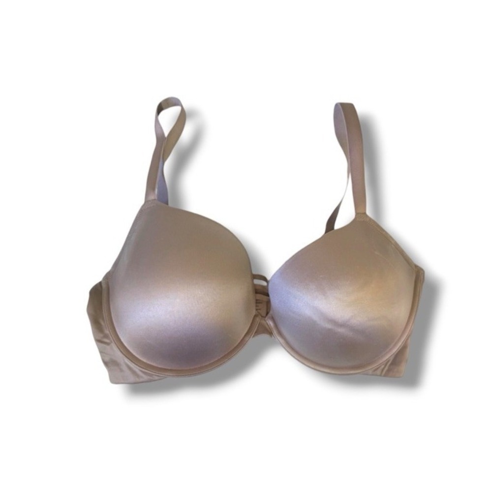 Soma Stunning Push Up Bra 38DDD Beige Nude Underwire Adjustable Straps EUC Comfy